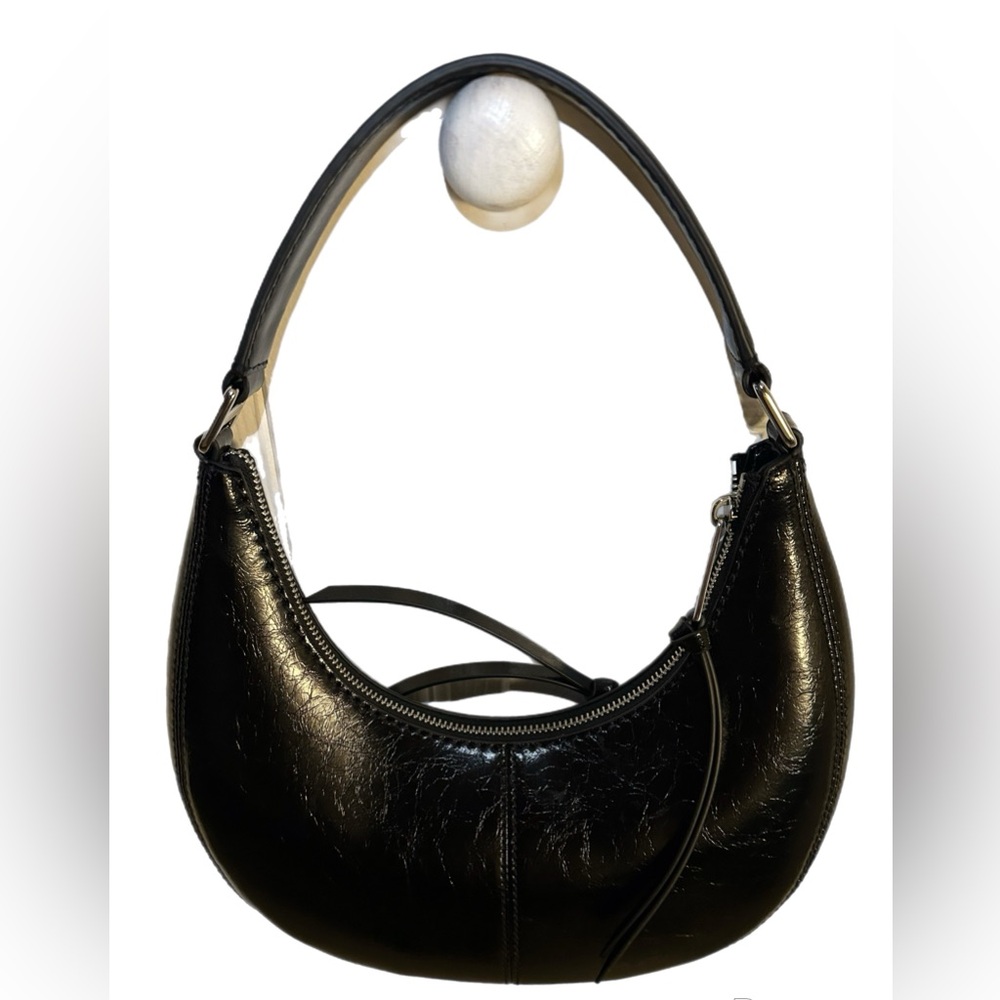 Marc Jacobs Shiny Black Hobo Bag (NWOT)!(#0171) - Picture 3 of 7
